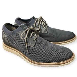 Johnston & Murphy Men's Duncan Knit Plain Toe Casual Shoes Navy Size 11